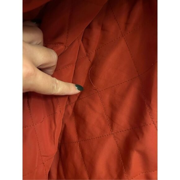 Quicksilver men's Dufflink flannel quilted overshirt S red plaid - Picture 13 of 13